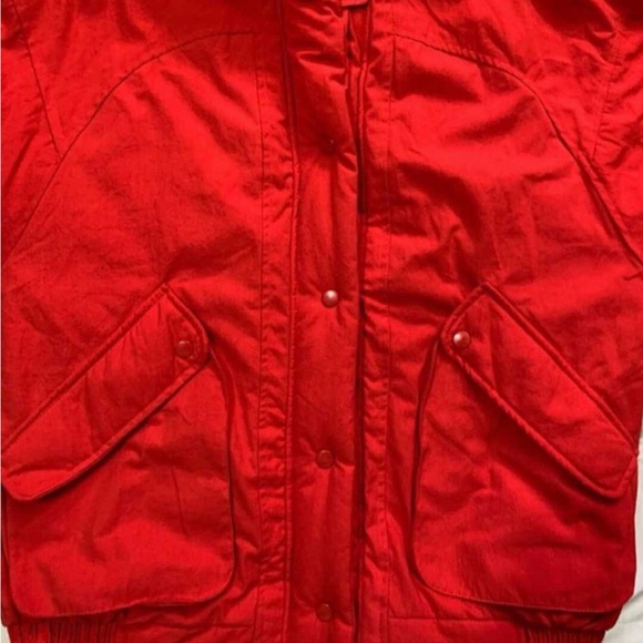 JGallery Korea Puffer Jacket Christmas Red Pockets Lined Warm Womens Size M - Picture 8 of 15